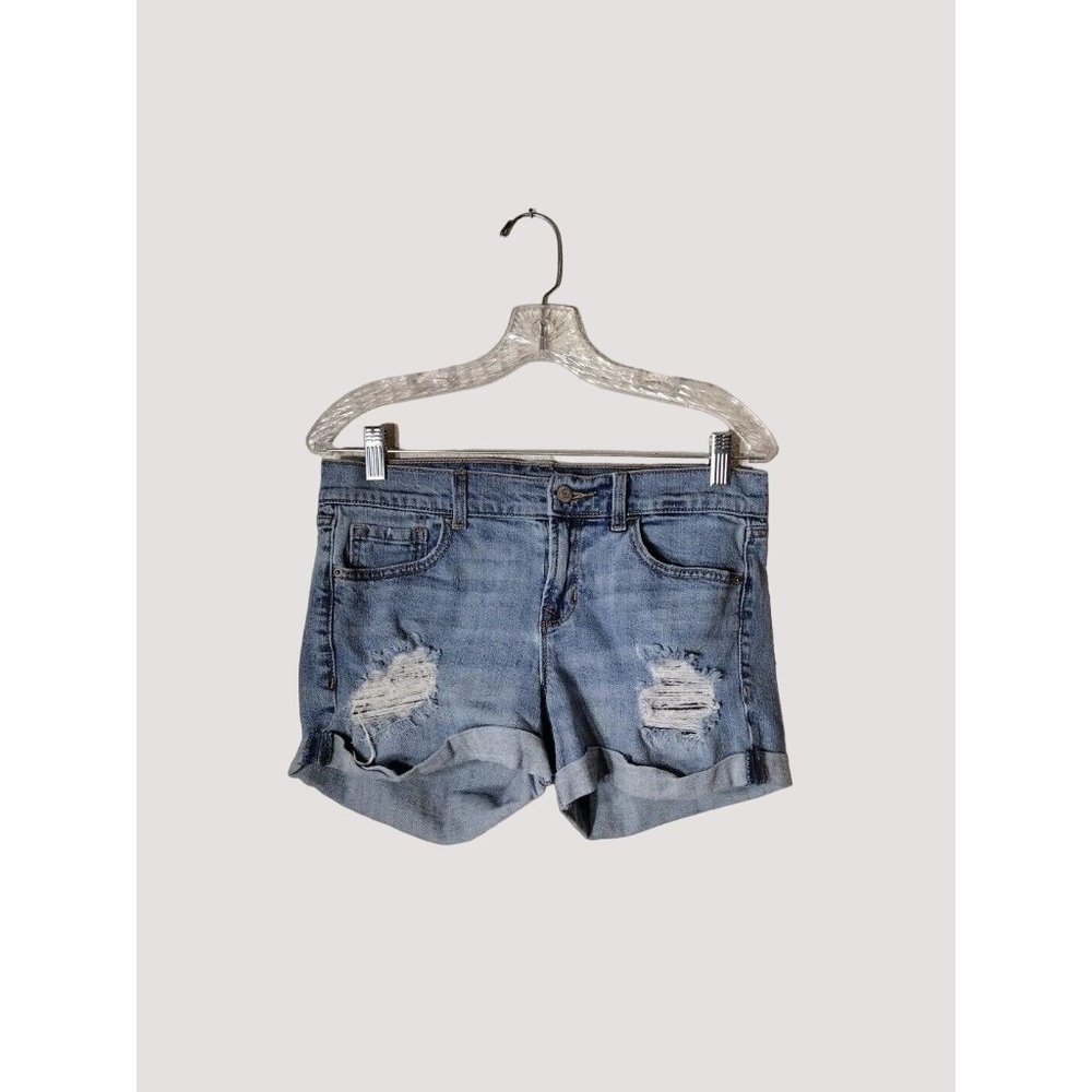 Old Navy Shorts Womens 6 Distressed Rolled Cuff Pockets